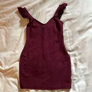 MAROON MINI DRESS